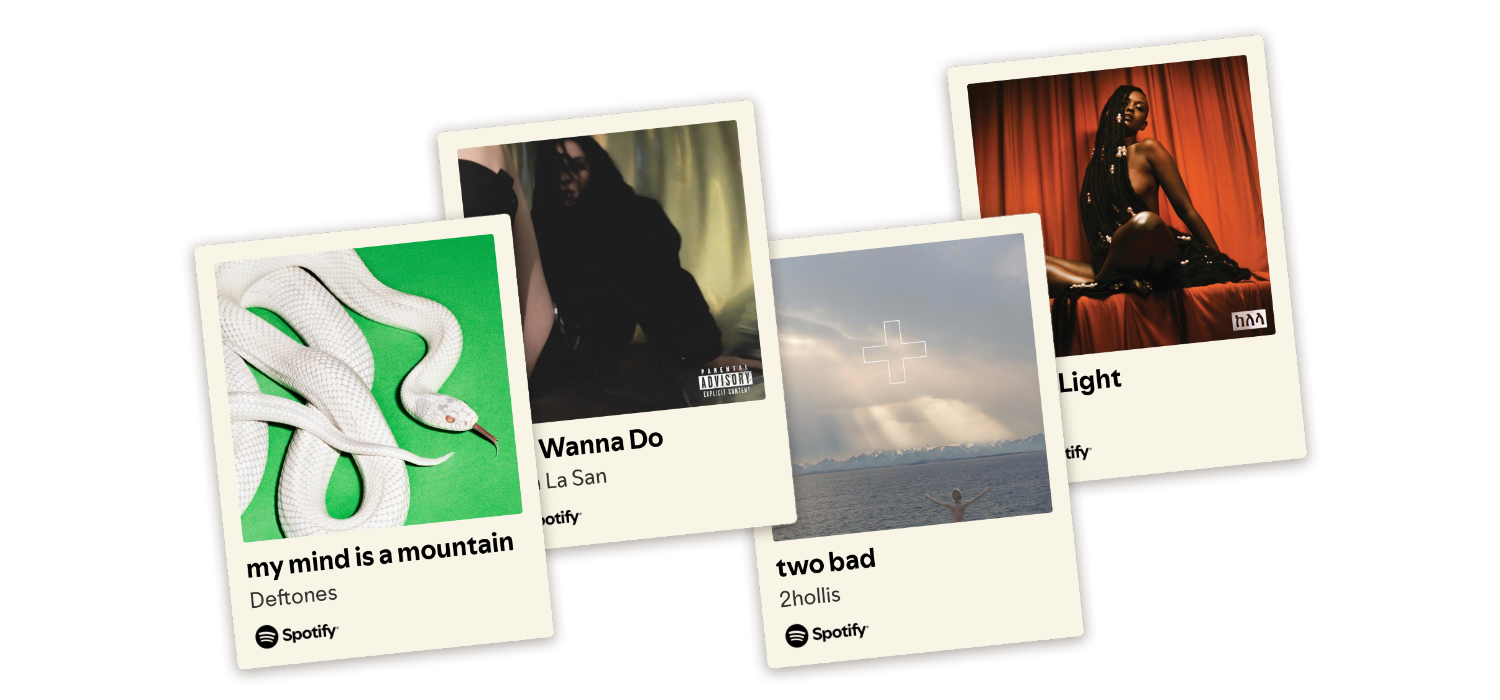 collage of various song covers